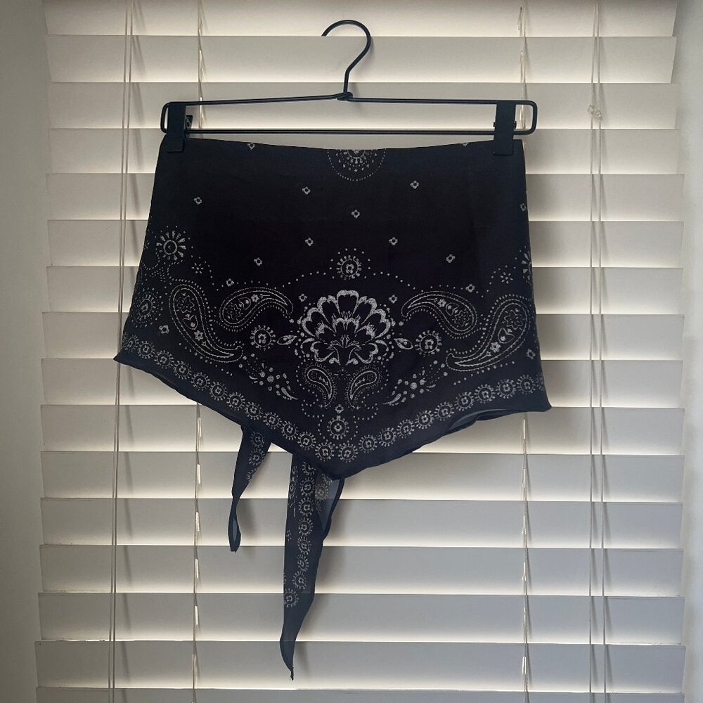 American Eagle Satin Bandana Scarf Top - OS